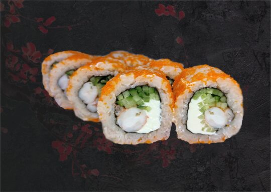 Калифорния в икре с креветкой