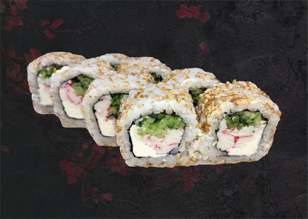 Калифорния в кунжуте с крабом